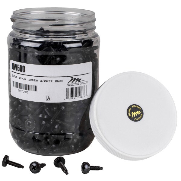 Main product image for Middle Atlantic HW500 #10-32 x 3/4" Rack Screws 262-596